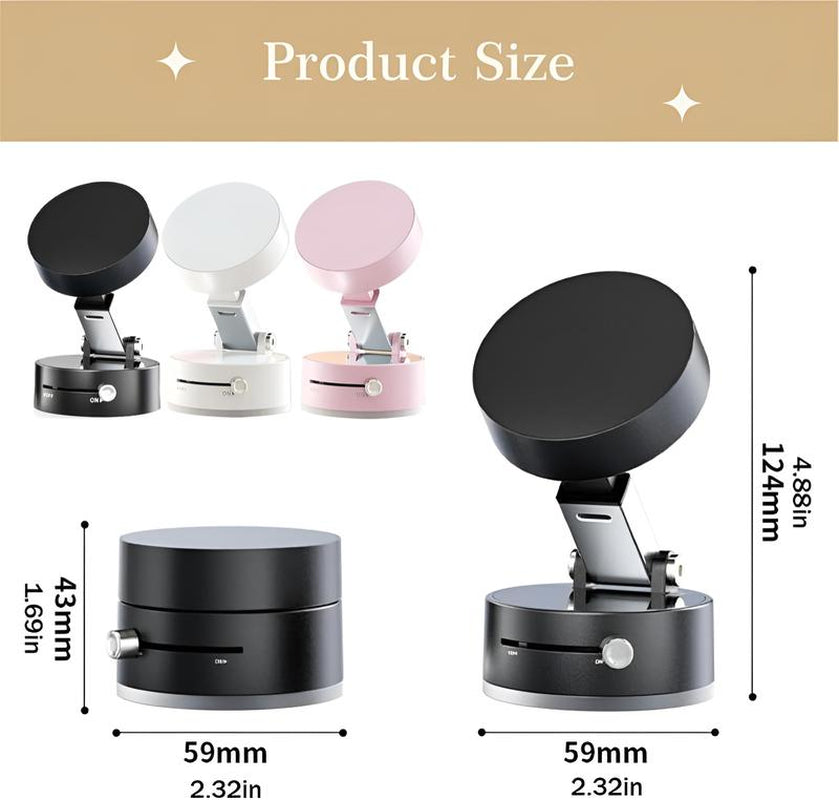 Portable Suction Cup Phone Holder Magnetic Holder for All Smartphones | Essential Accessory for Desk, Car and Travel