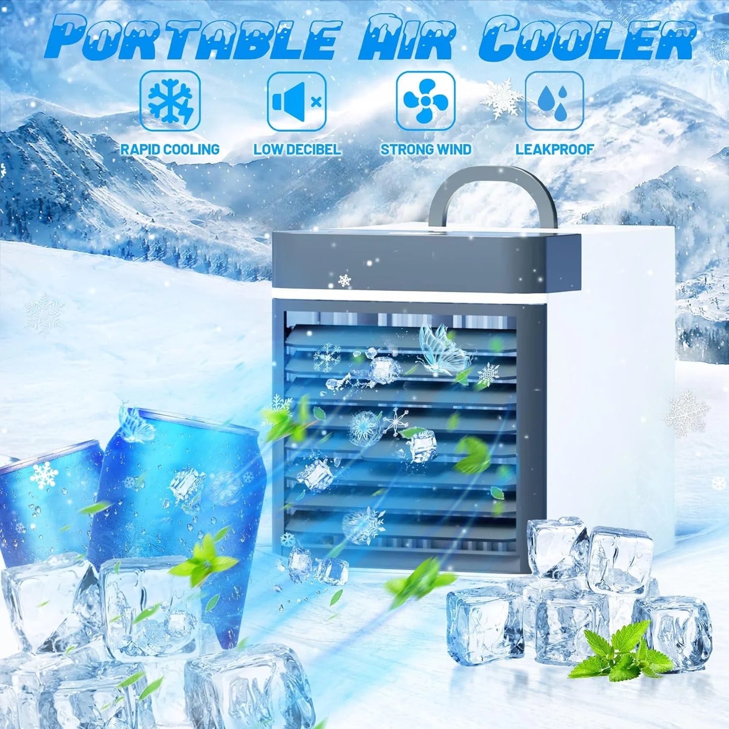 Mini Portable Air Conditioner Cooling for Bedroom Cooler Fan Cooling Fan