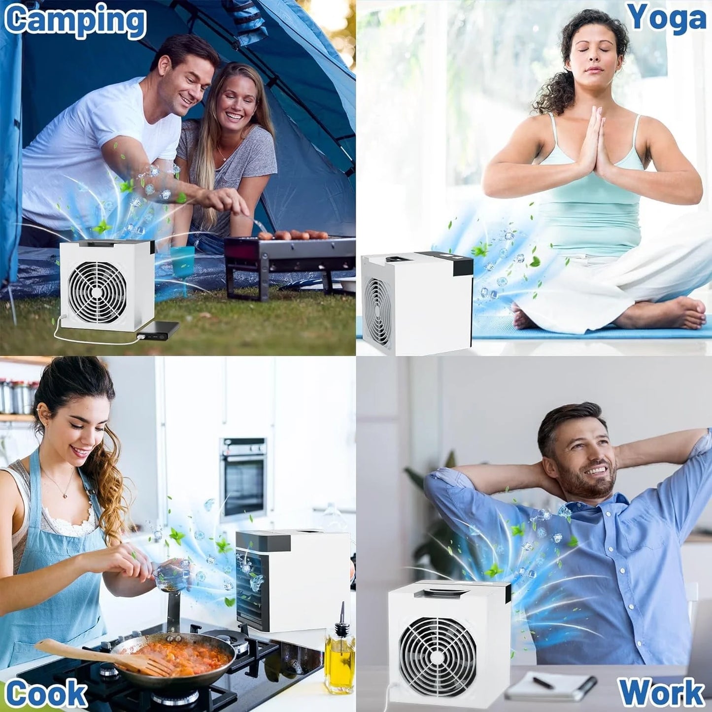 Mini Portable Air Conditioner Cooling for Bedroom Cooler Fan Cooling Fan